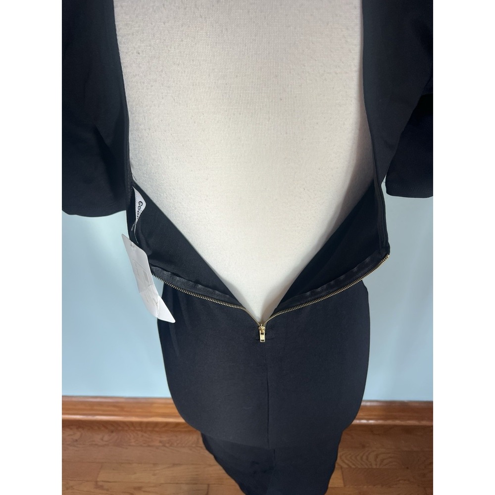 Cookies Clothing Co. Hawaii LBD Business Slip Dress Cocktail Zip Up Closure Sz S - Picture 6 of 9